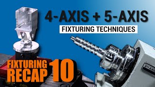 4 Axis and 5 Axis Fixturing Techniques Tabs Adding Datums amp Fixtures Mid Program and More [upl. by Emsmus]