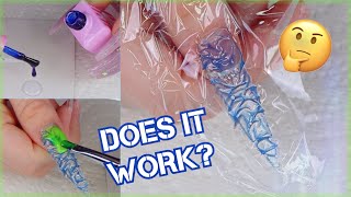 Trying Plastic Wrap Nails [upl. by Tak]