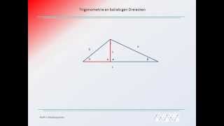 Trigonometrie  beliebige Dreiecke über die Höhe berechnen [upl. by Griffy699]