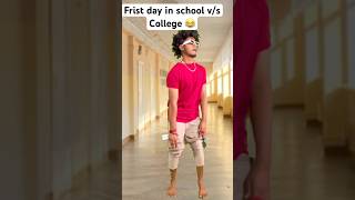 First day in School vs College 😂comedy shortvideo crazyboyrajashekhar [upl. by Alonso425]