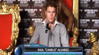 Shane Mosley vs Saul Canelo Alvarez Los Angeles Press Conference highlights [upl. by Hobard]