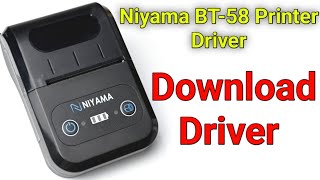 Niyama BT58Printer Driver  Niyama BT58 Wireless Bluetooth Thermal Mobile Receipt POS Printer 58mm [upl. by Eusadnilem671]