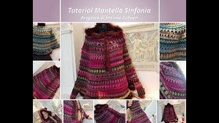 Tutorial MANTELLAPocho uncinetto SINFONIA PRIMA PARTE [upl. by Zil894]