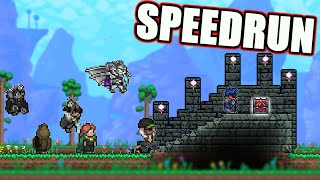 Terraria Veterans SPEEDRUN and break Terraria [upl. by Bysshe]