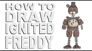 How to draw Withered Foxy FNAF [upl. by Neleb213]