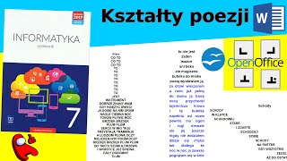 Kształty poezji  Open Office [upl. by Hsima]