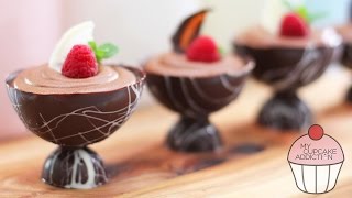 Chocolate Mousse Recipe  2 Ingredients and OH SO EASY  My Cupcake Addiction [upl. by Cyprus975]