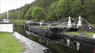 Crinan Canal  Dunardry Rolling Bridge [upl. by Blim262]