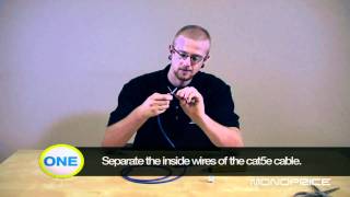 How to punch down RJ45 keystone jacks with Cat5e cable [upl. by Ana]