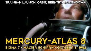 MercuryAtlas 8  Historical Footage Full Mission Narration HD  Walter Schirra  Sigma 7 [upl. by Yelkreb327]