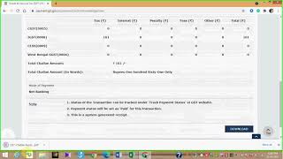 How to download GST Challan Copy [upl. by Nylek]