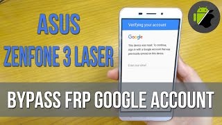 How to bypass FRP Google account Asus Zenfone 3 Laser ZC551KL  Very easy [upl. by Yedarb]