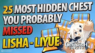 25 Most Unexpected Hidden Chest in Lisha Area of Liyue Genshin Impact [upl. by Bock]