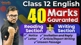 Class 12 English Revision  Reading Section  Writing Section  CBSE Boards 2023  Harsh Priyam sir [upl. by Natanhoj]