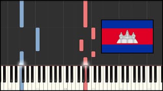 Cambodia National Anthem  Nokor Reach Piano Tutorial [upl. by Bryce]