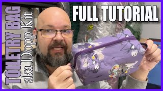 Toiletries Bag Full Tutorial DIY Sewing Project [upl. by Nolyad]