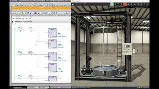 Siemens TIA Portal amp Factory IO Tank Project Overview [upl. by Akoyin]