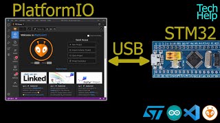 Upload Arduino code using PlatformIO to STM32 through USB [upl. by Vevine]