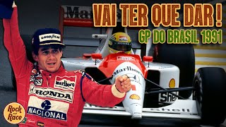 VAI TER QUE CHEGAR EM 1º A história da 1ª VITÓRIA de Ayrton SENNA no BRASIL  GP Brasil 1991 [upl. by Coney]