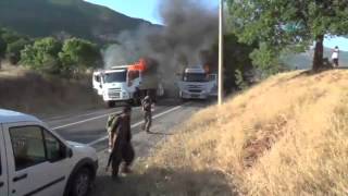 PKK’lı Teröristlerin Araçları Yakma Anı Kamerada [upl. by Tabitha841]