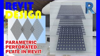 RD073 How to make Parametric Perforated Plate or Panel in Revit [upl. by Zined767]