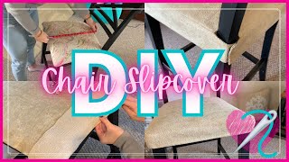 DIY Chair Slipcover  How to Make Custom Chair Slipcover  Easy Slipcover Tutorial  The CrafT Home [upl. by Lauber]