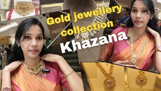 Beautiful n unique gold jewellery collection in khazana jewellers [upl. by Yadroc579]