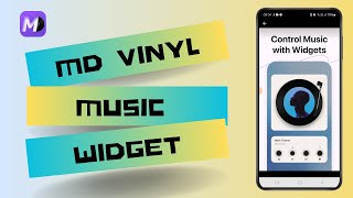 MD Vinyl Music Widget Full Overview amp How to Use [upl. by Oakie]