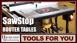 SawStop Router Tables [upl. by Josepha]