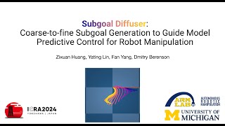 ICRA24 Subgoal Diffuser Coarsetofine Subgoal Generation to Guide MPC for Robot Manipulation [upl. by Anitnahs]