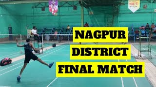 Nagpur district badminton championship final match between Ameya naktode vs Shashank badminton [upl. by Allen]