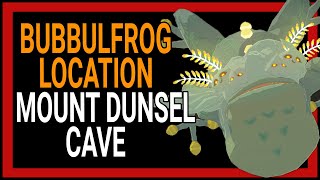 Bubbulfrog Location  Mount Dunsel Cave  Zelda Tears of the Kingdom  East Nacluda Cave Frog Guide [upl. by Aitak]