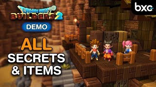 ALL Secrets amp Item Locations on the Isle of Awakening  Dragon Quest Builders 2 Demo [upl. by Assilym]