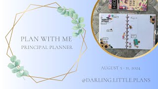 Plan with Me  Principal Planner  Live Love Posh Florals and Weekly Overview Layout [upl. by Letsyrk]