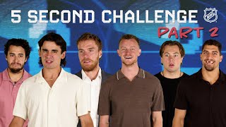 McDavid Eichel Bedard Take the Five Second Challenge [upl. by Sirovart974]