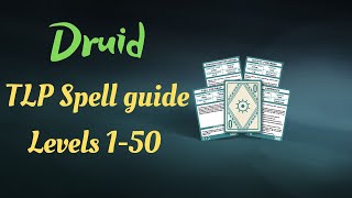 EVERQUEST  DRUID spell guide for The new Mischief TLP server in 2021 Levels 150 [upl. by Hsirrehc]