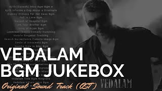 Vedalam  BGM Jukebox  OST  Music director Anirudh Ravichander [upl. by Eanat]