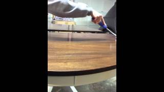 How to apply a polyacrylic top coat on a table top [upl. by Steinman]