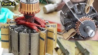 How to Rewind a AC Armature 12 Slat 24 Commutator Tooth Juicer Blender Machine Part 2 [upl. by Nosydam466]