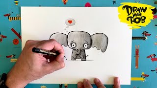 DrawWithRob 42 Elephant [upl. by Karl424]