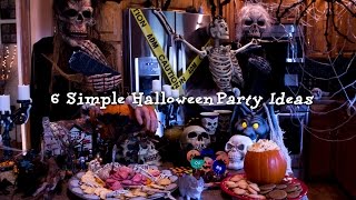 6 Simple Halloween Party Ideas [upl. by Brinkema]