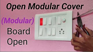 How To Open Modular Switch Board Cover  Modular Switch Board Plate Kaise Remove Karen [upl. by Stedt]