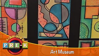 Art Museum  Virtual Field Trip  KidVision PreK [upl. by Ettezzil]