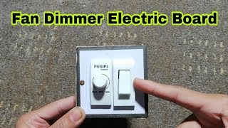 How To Make a Fan Dimmer Electric Board  At Home [upl. by Esidnak234]