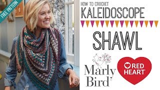 How to Crochet Kaleidoscope Shawl Right Handed [upl. by Abekam621]