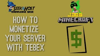 How to Monetize your Minecraft Server using Tebex on Seekahost Java [upl. by Ylas626]