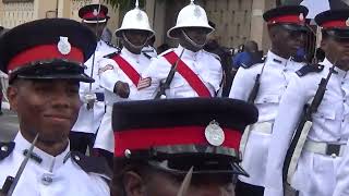 Barbados 57th Independence Parade Route March [upl. by Chak]