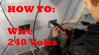 How To Run a 240V Outlet to Garage [upl. by Cohette380]