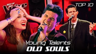 Young Talents with OLD SOULS Blind Auditions on The Voice  Top 10 [upl. by Arrakat]