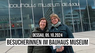 05102024 DessauRoßlau Besucherinnen im Bauhaus Museum [upl. by Erme]